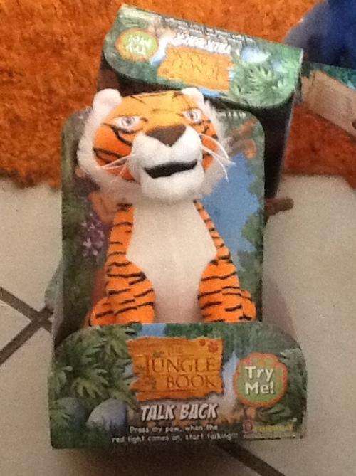 Jungle book soft toy - talking toy -  sherikhan tiger - was R220 bit dirty from old stock
