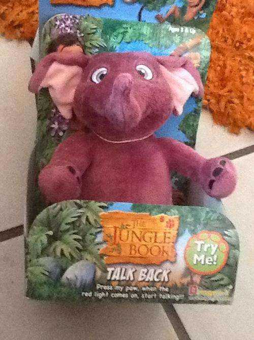 Jungle book soft toy - talking toy -  hita elephant - was R220 bit dirty from old stock
