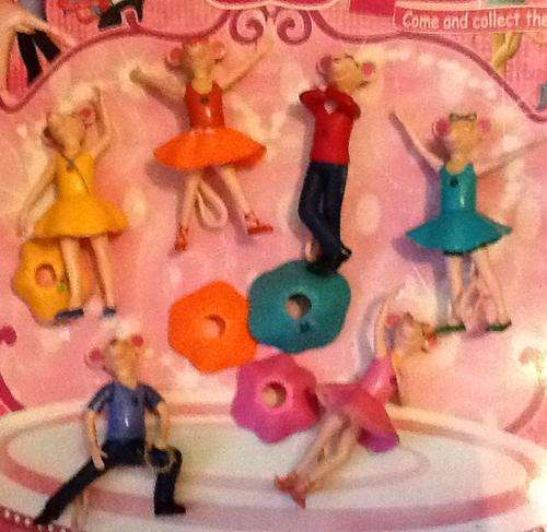 Angelina ballerina set of 6 plastic figurines 14cm also great caketopper