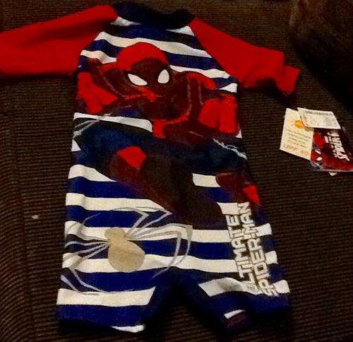 Boys spiderman SWIM SUIT/ COSTUME 3-4yr from Edgars