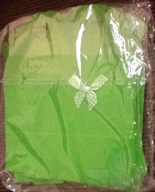 kids party - Foldable favor / gift box with handle - partypacks - (10 in a pack) green 10x10x8