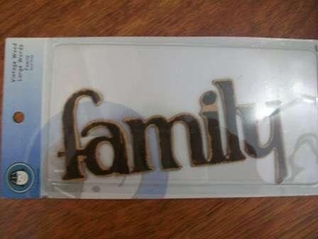 Chipboard Words - FAMILY