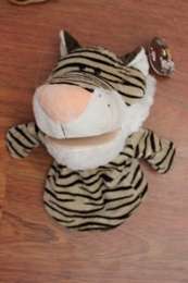 THE WILD ANIMALS HAND PUPPETS 23CM - TIGER