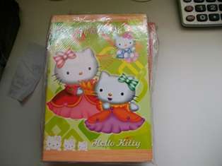 HELLO KITTY COLORING BOOK WITH STICKER PAGE IN MIDDLE