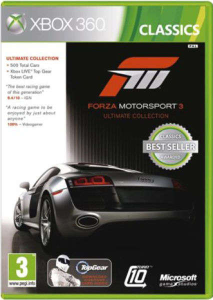 Forza Motorsport 3 Ultimate Edition (XBOX 360 Classics) - good condition