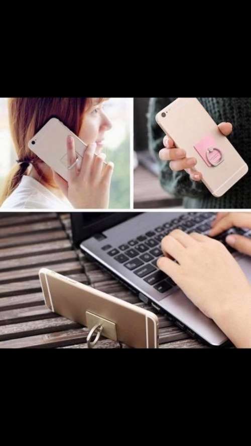 Bulk lot of 8 units silver ring socket for phones