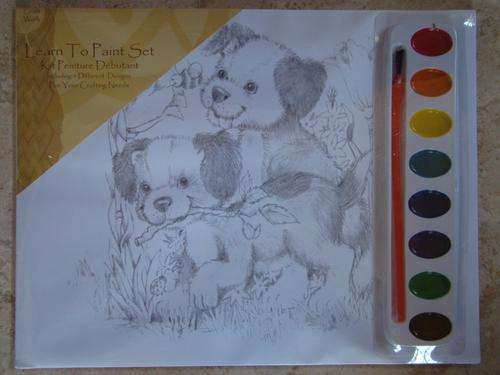 Kids paint set (puppies)