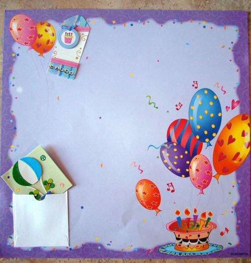 Ready made Birthday pages