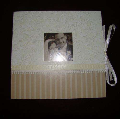 Mini wedding scrapbook album