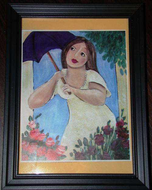 Framed Lady (20x15cm)