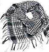 100% COTTON Scarf - Black check