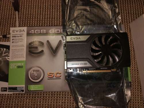 EVGA GeForce GTX 960 04G-P4-1962-KR 4GB SC GAMING, 6.8 Inch