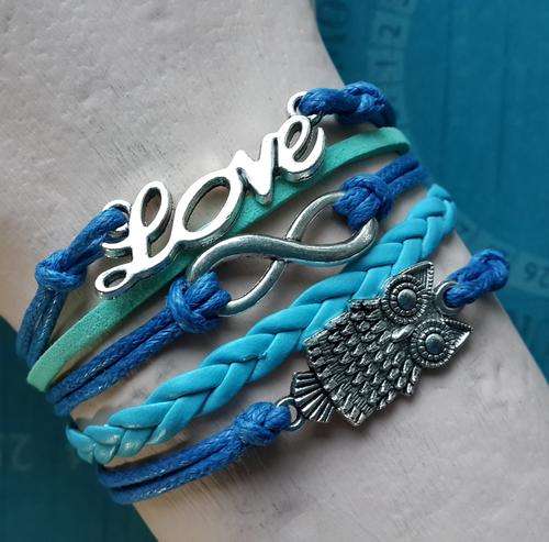 Infinity Bracelet - Love, Owl & Infinity
