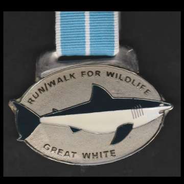 Sport Medalje - Run/Walk For Wildlife - Great White