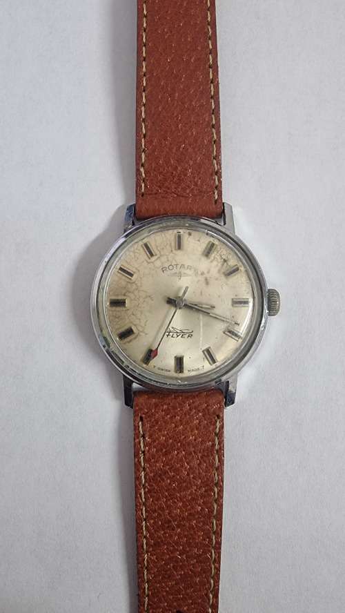 Vintage Rotary Flyer mens watch