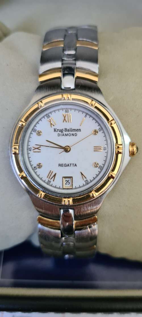 Krug Baumen Regatta Diamond Mens Watch WOW!!!