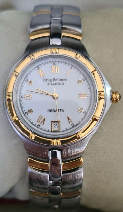 Krug Baumen Regatta Diamond Mens Watch WOW!!!