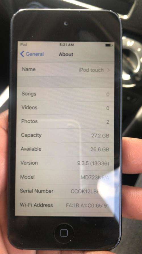 iPod Touch - 5th Gen - 32GB - Space Grey - Immaculate Condition