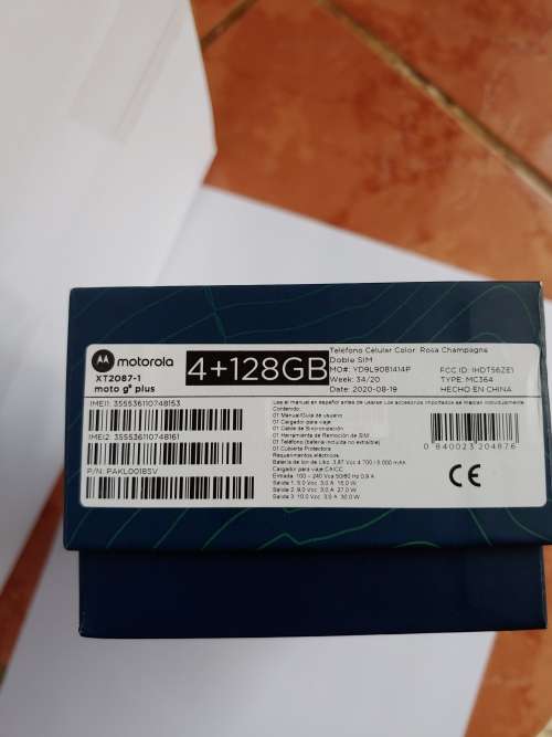 MOTOROLA || G9 PLUS || 128GB || DUAL SIM || ROSA CHAMPAGNE || BRAND NEW OPENED BOX
