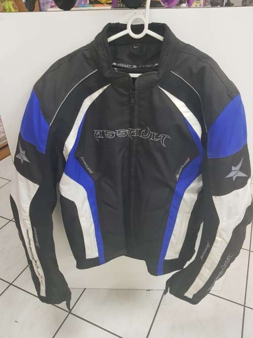 Men Assault motorcycle jacket, size XXL