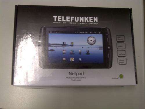 Telefunken Netpad GOOGLE ANDROID 2.1 INTERNAL 3G PLUS WIFI