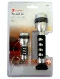 2 PIECE HIGH QUALITY TORCH SET (WITH BATTERIES)