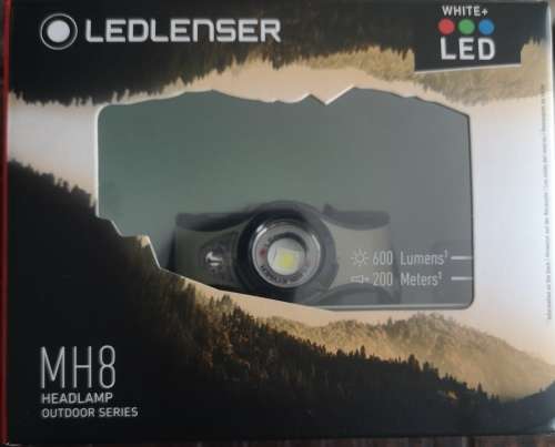 LED-LENSER MH8 HEADLAMP - Rechargeable, Outdoor Series