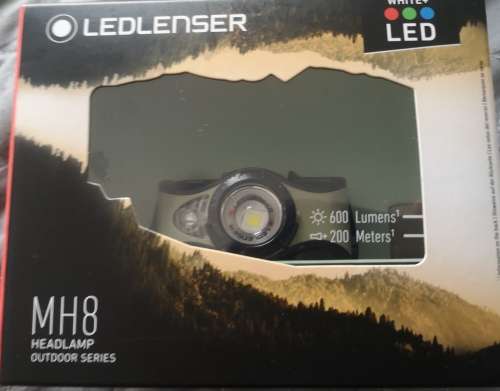 LED-LENSER MH8 HEADLAMP - Rechargeable, Outdoor Series