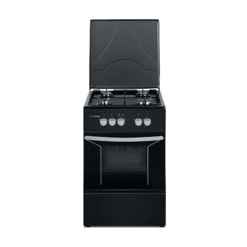 4 Burner Gas Stove and Gas Oven plus Grill - Black