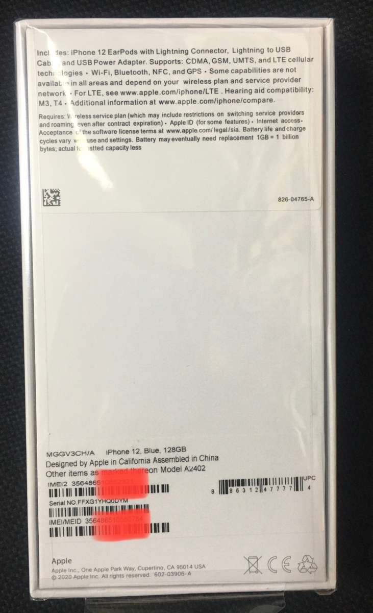 IPHONE 12 !!! 128GB !!! BLUE !!! NEW SEALED BOX