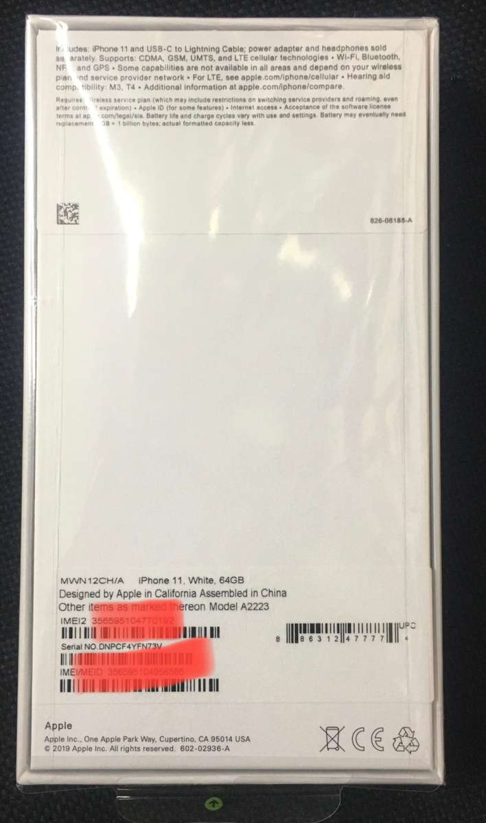 Apple IPHONE 11 !!! 64GB!!! white !!! WATER DAMAGE OR BROKEN