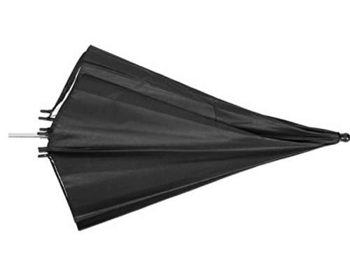 STUDIO FLASH SOFT TRANSLUCENT BLACK AND SILVER UMBRELLA