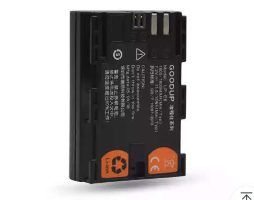LP E6 CANON BATTERY