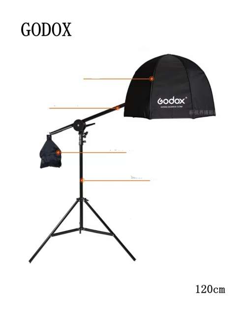 Godox Portable 120cm Octagon Softbox Umbrella Brolly Reflector for Speedlight Flashlight