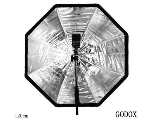 Godox Portable 120cm Octagon Softbox Umbrella Brolly Reflector for Speedlight Flashlight