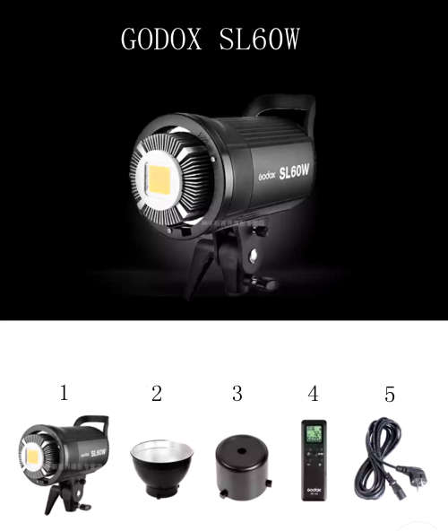 STUDIO CONTINUOUS XENON LIGHT /GODOX SL 60 W LED LIGHT