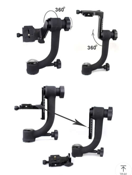 T525 PROFESSIONAL GIMBAL TRIPOD HEAD