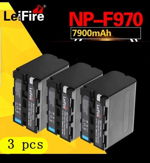 NP-F970 BATTERY 3PCS FOR/ SONY /MC1500 HXR-NX5C NX3 CAMERA