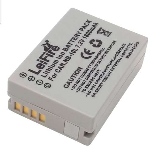 CANON NB-10L BATTERY FOR CANON SX40/SX50/SX60/HS/G1X/G15 CAMERA