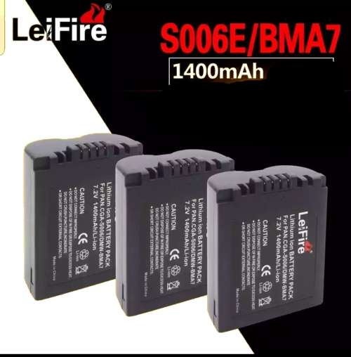 PANASONIC  CGA-S006E/DMW-BMA7 BATTERY FOR PANASONIC Z Series camera