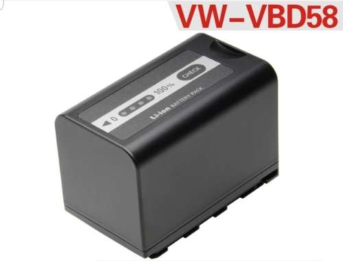 PANASONIC VBD58 BATTERY AND CHARGER FOR AJ-PX/HC-MDH/AG-FC/Series CAMERA