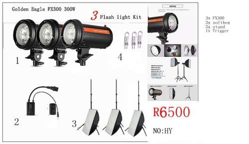 Flash light Kit 3-Goldeng eagle FX300W