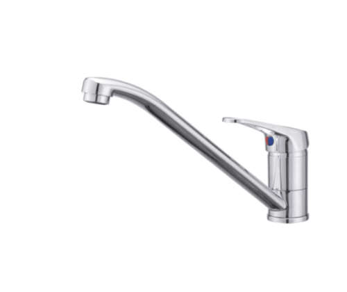 Kitchen Tap Sink Mixer Modern Single Lever Swivel Spout Chrome
