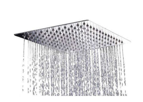 Rainfall Ultra Thin Stainless Steel Mirror-Finish Shower Head - 6 INCH