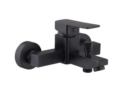Matte Black Square Bath Mixer