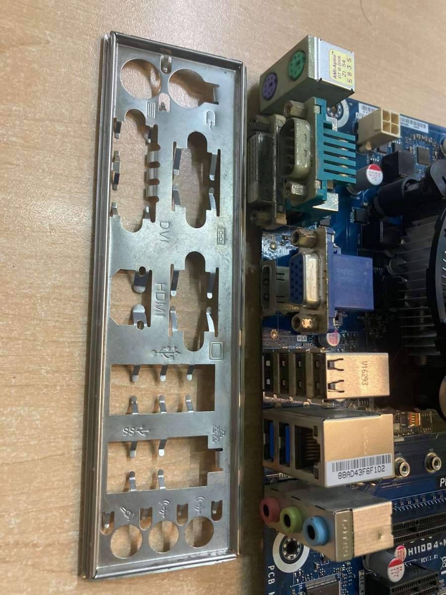 Pegatron H110D4-M1 motherboard with i5 6th gen cpu, fan and 8gig ram