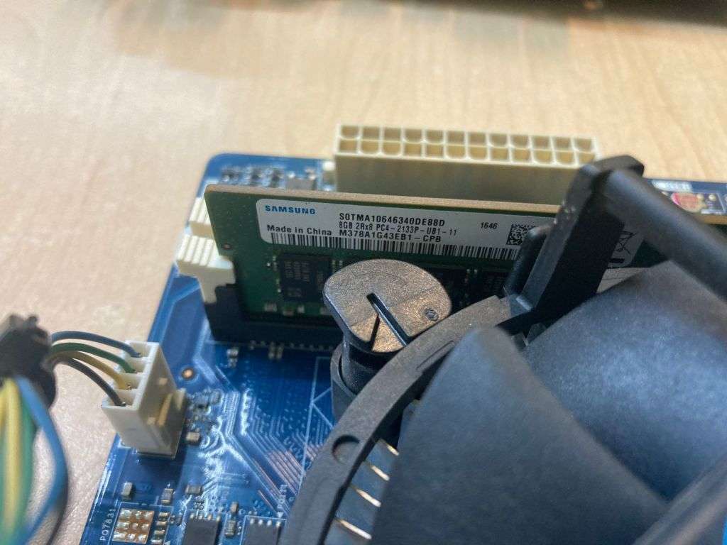 Pegatron H110D4-M1 motherboard with i5 6th gen cpu, fan and 8gig ram