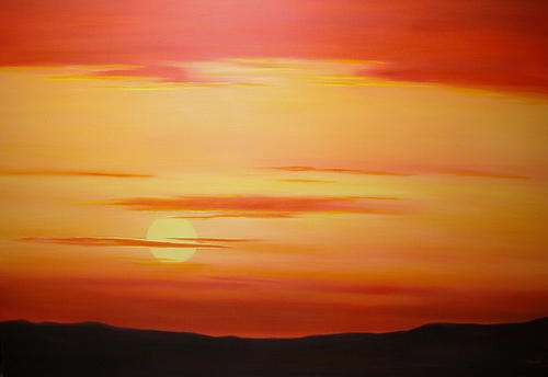 DANE WILLERS Original:  SUNSET ( Very Large!)