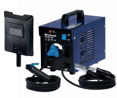 Welder Electrode BT-EW 150 V Einhell blue includes welding shield