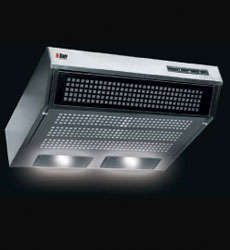 Brand new Bauer cooker hood Stainless Steel Facia, Black Cabinet